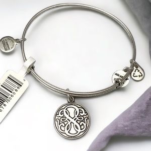 Alex and Ani Silver Bangle Path of Life II Inspiration Adjustable Charm …